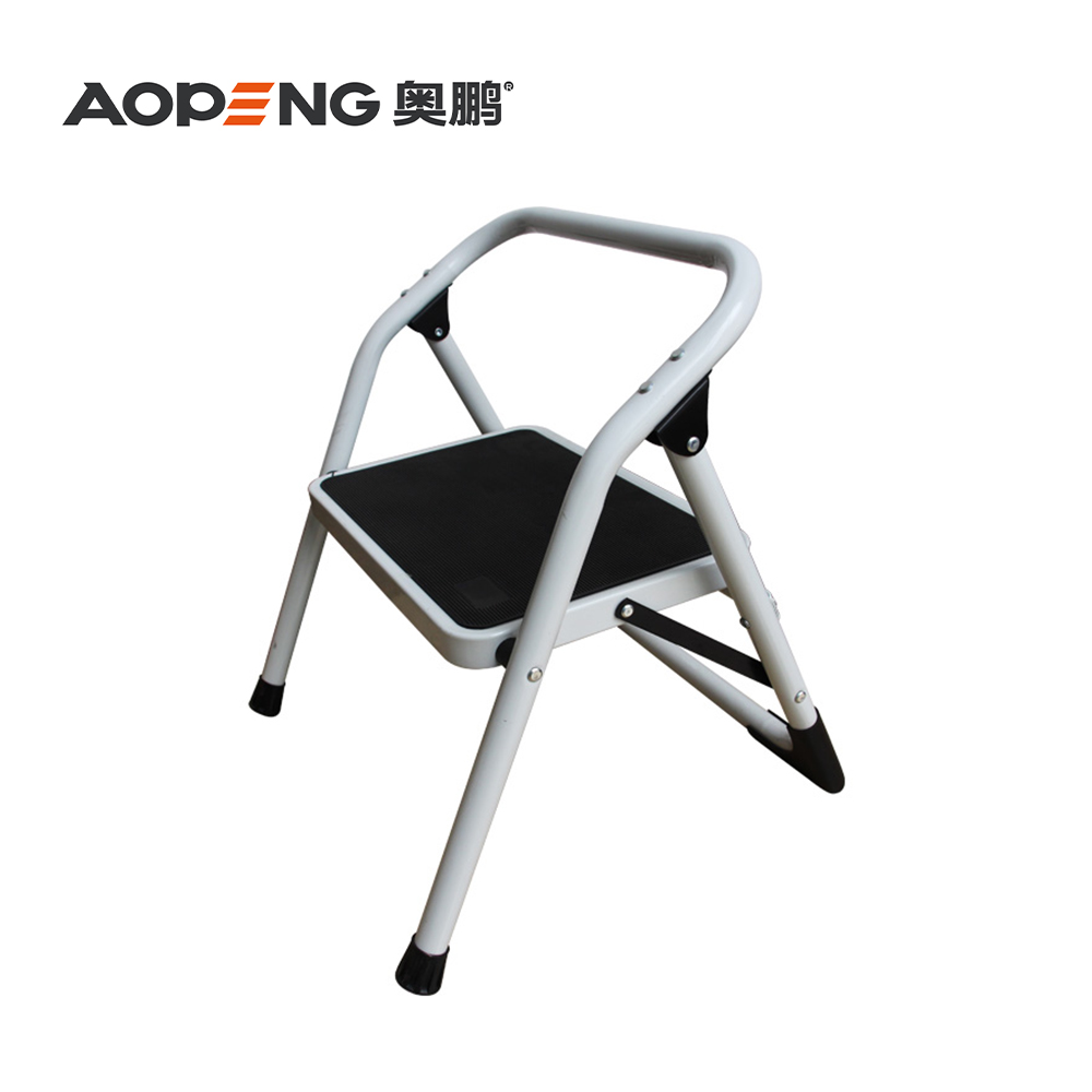 AP-1101, One Step Folding Stool Heavy Duty, Household Steel Stepladders with handle, max capacity is 150 KG