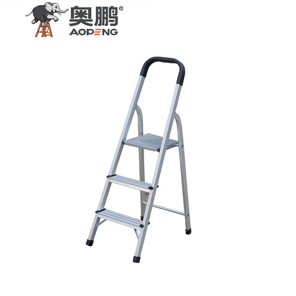 AP-2335 5 Step ladder, household aluminium folding step ladder, with wide anti-slip pedal, convenient handgrip, max capacity 150kg