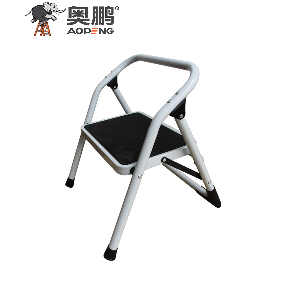 AP-1101, One Step Folding Stool Heavy Duty, Household Steel Stepladders with handle, max capacity is 150 KG