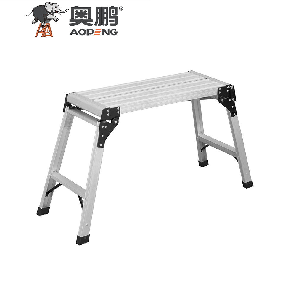 AP-801D Aopeng household work platform step ladder heavy duty aluminum platform 150kg capacity